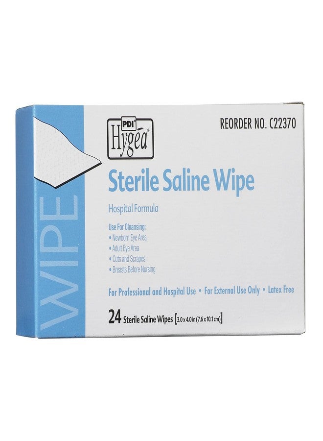 PDI Hygea Saline Wipe, 4 x 6" C22370, 1 Pack 24 Wipes - Image 2